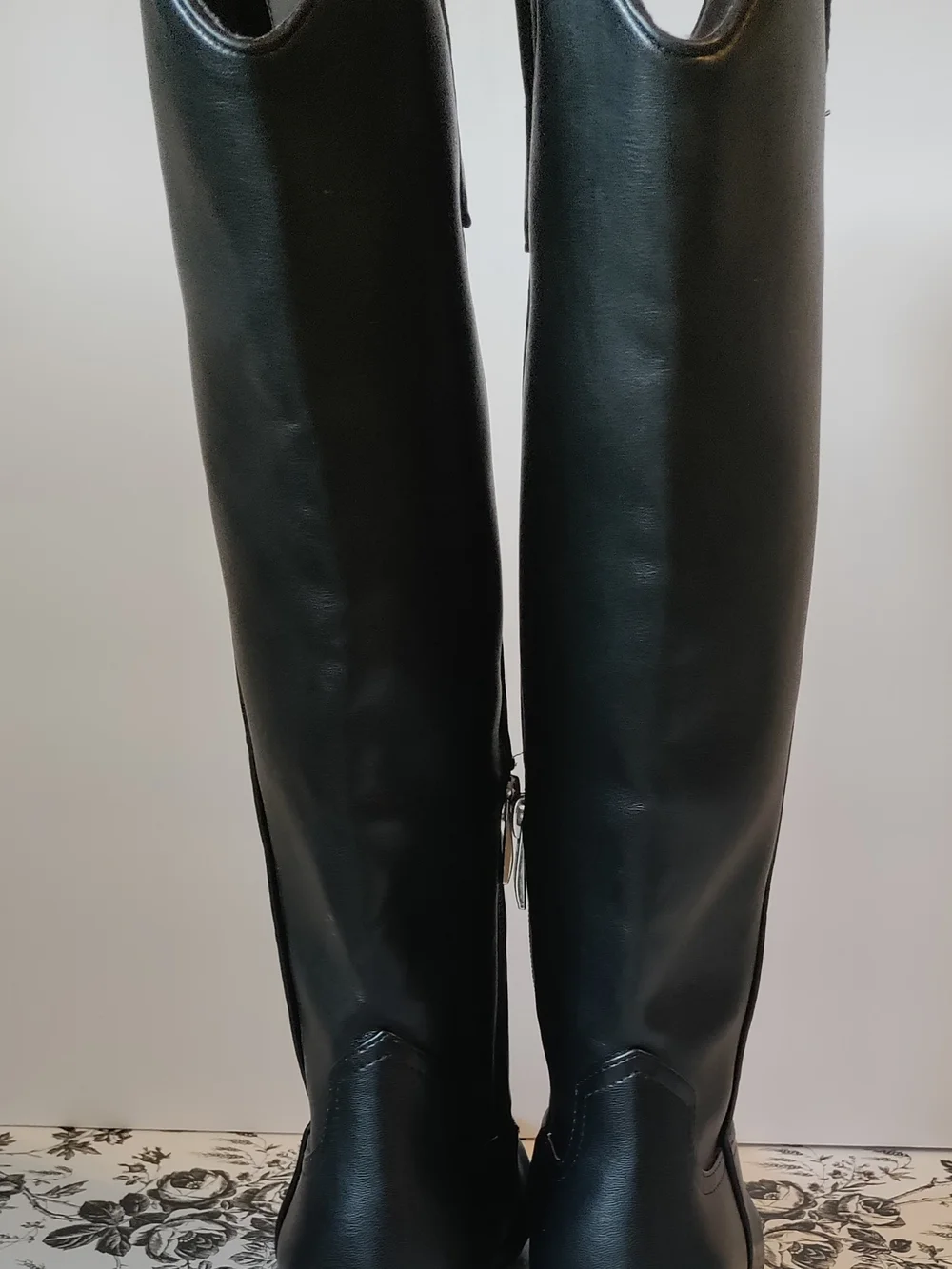 Steven by Steve Madden Bowen Black Knee-High Boots-Size 6.5